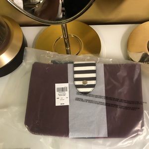 Henri Bendel canvas cosmetic pouch